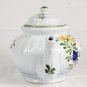 Anna Maioliche Majolica Ceramic White Teapot Floral 48 Oz