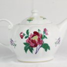 Laura Ashley Parfums Porcelain Lidded Teapot Floral Pattern 32 Oz