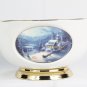 Thomas Kinkade Painter of Light Set of Ceramic Bowl w/ 3 Cups Mugs