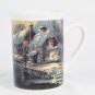 Thomas Kinkade Painter of Light Set of Ceramic Bowl w/ 3 Cups Mugs