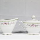 Vintage Arcadia by Ceramic Guild Fine China Set of Lidded Sugar Bowl & Creamer