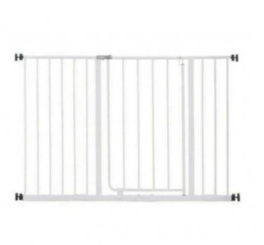Regalo Easy Open Extra Wide Metal Walk Through Safety Gate White Model 1185DS