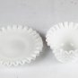 Fenton Hobnail White Milk Glass Saucer Bowl Footed Dish Creamer Sugar Bowl