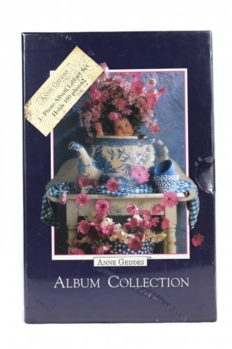 Anne Geddes Navy Album Collection 3 Photo Album Library Set Holds 180 Photos