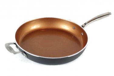 Gotham Steel Diamond As Seen on TV Non Stick Ceramic Copper Frying Pan 14"