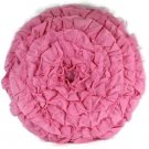 Cozy Home Line Fashions Little Dancer Ballerina Pink Round Ruffled Throw Pillow Cozy Home Line Fashions Little Dancer Ballerina Pink Round Ruffled Throw Pillow