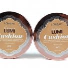 Set of 2 L'oreal True Match Lumi Liquid Foundation in a Cushion W3 .51 Oz