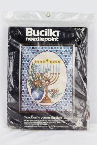 Bucilla Hanukkah' Persian Crewel Wool Yarn Needlepoint Kit 60609