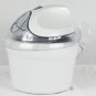 Kitchen Living White Electric Sorbet Frozen Yogurt & Ice Cream Maker 1 Quart