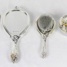 International Silver Company 1989 Silverplated 5 Pc Dresser Set Rhapsody Design International Silver Company 1989 Silverplated 5 Pc Dresser Set Rhapsody Design