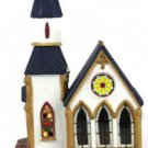 Holiday Style Light Hand Painted Porcelain Lighted Church Handpainted 10.5"