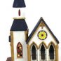 Holiday Style Light Hand Painted Porcelain Lighted Church Handpainted 10.5"