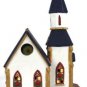 Holiday Style Light Hand Painted Porcelain Lighted Church Handpainted 10.5"
