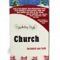 Holiday Style Light Hand Painted Porcelain Lighted Church Handpainted 10.5"
