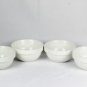 Koov Set of 4 White Round Porcelain Cereal Snack Soup Bowl Ble Series 6"