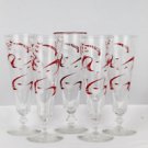 Libbey Vintage Set of 5 Beer Glasses Pilsners Cerveza Pivo Biere Lims RARE