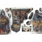 Halloween 11 Pc Ceramic Village Set Haunted Barn Lighted House Ghost Bats NEW