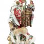Fitz & Floyd Classics Santa & Deer Bird Basket Enchanted Holiday Pitcher 12.5"