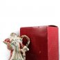 Fitz & Floyd Classics Santa & Deer Bird Basket Enchanted Holiday Pitcher 12.5"