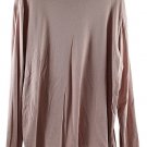 Bechamel Pink Women's Long Sleeve Pullover Top Casual Shirt XL 047