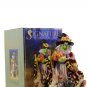 Signature Home Collection Witch w/ Broom Figurine Cat Pumpkin 11.5