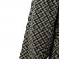 Dana Buchman Brown Black Women's Houndstooth Blazer Leather Collar Size 16