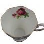 Royal Albert Senorita Black Lace & Rose Teacup and Saucer Set Bone China England
