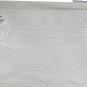 Town & Country Living White Vinyl Battenberg Tablecloth Oblong 60 x 104