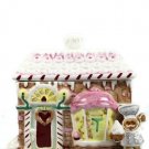 Schmid 1993 Gingerbread Junction Ceramic Ginger Snap Jar 42010