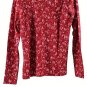 Columbia Sportswear Red Nature Women's Long Sleeve Shirt Top Pullover Large 040