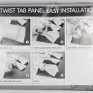 Madison Park Ceres Light Grey Sheer 2 Window Panel Set Twist Tab  50"x 95"