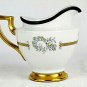 Haas & Czjzek 1792 Schlaggenwald Creamer & Sugar Bowl Floral White Gold Trim