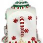 Mr Christmas Animated Musical Holiday Tea Time Ceramic Peppermint Teapot 9"