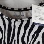 Croft & Barrow White Black Zebra Print Women's Top Blouse Short Sleeve 1X 025