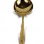 Community Set of Serving Fork & Spoon Golden Lasting Rose Electroplate