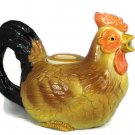 Otagiri Handpainted Multicolored Ceramic Rooster Teapot with Lid 20 Oz