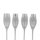J G Durand Cristal D' Arques Set of 4 Selection Crystal Glass Flutes 8 Oz J G Durand Cristal D' Arques Set of 4 Selection Crystal Glass Flutes 8 Oz