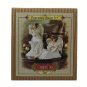 Grandeur Noel 2000 White Porcelain Dove Mandolin Angel Set Dove Collector's Ed