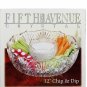Fifth Avenue Portico Crystal Clear Glass 12" Chip and Dip Large Bowl & Dip  Bowl