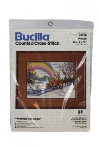 Bucilla Whitetail's Rainbow Counted Cross Stitch Deers Trees Rainbow 49220