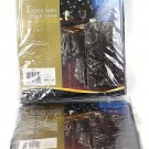 Holiday Time Set of 2 Black Flocked Satin Chair TIe Cover Fits Up to 42" Tall Holiday Time Set of 2 Black Flocked Satin Chair TIe Cover Fits Up to 42" Tall
