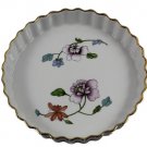 Royal Worcester Porcelain Astley Round Floral Quiche Pan Pie Dish 7.5"