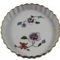 Royal Worcester Porcelain Astley Round Floral Quiche Pan Pie Dish 7.5"