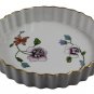 Royal Worcester Porcelain Astley Round Floral Quiche Pan Pie Dish 7.5"