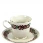 Centurion Collection Incomplete Set of Teacups & Saucers 7Pcs Holly Red Ribbon