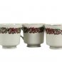 Centurion Collection Incomplete Set of Teacups & Saucers 7Pcs Holly Red Ribbon