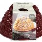 Nordic Ware Cast Aluminum Red Bundt Cake Pan Fine Forest Christmas Tree 2.1 L