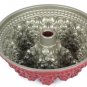 Nordic Ware Cast Aluminum Red Bundt Cake Pan Fine Forest Christmas Tree 2.1 L