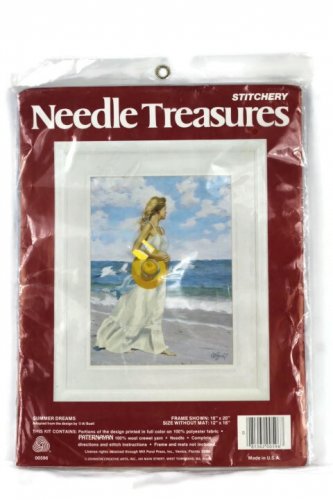 Johnson Creative Needle Treasures Ocean Cloud Lady Summer Dreams Cross Stitch
