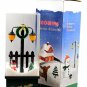 Snowing Sparkling Christmas Decoration Musical Snowman Tree Light Post 16"